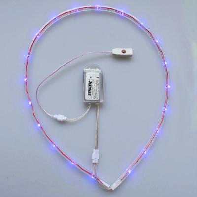 China interior & hot sale outdoor copper wire string light for kids led shoe light battery operated led flashing light for sale