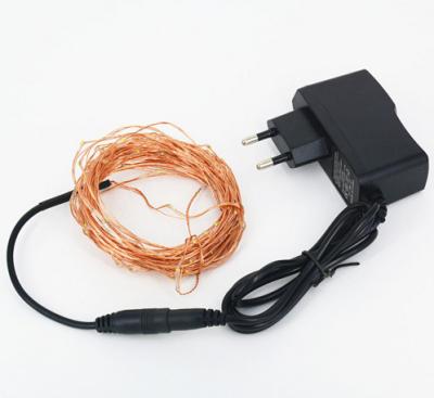 China AU 60Lights 6M AU EU R-U USA Adapter DC Power DC Wire Copper Wire Copper Wire Starry Fairy Light for sale