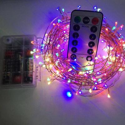 China 1 Outdoor Colorful Waterproof 200 LED Fairy Lights Starry Fairy Lights with 8 Mode for Bedroom Shelf Wedding Party Decoration for sale