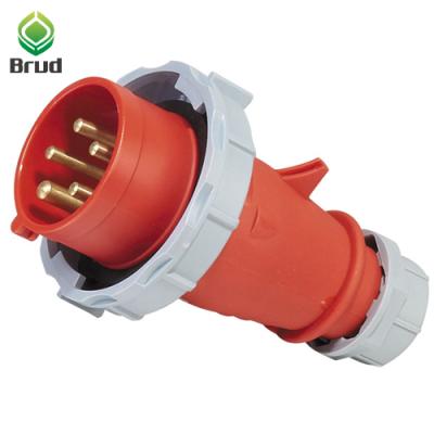 China ECO 400v 5 poles 16a 6h ip67 high quality industrial electric power red socket industrial plug and socket suppliers for sale