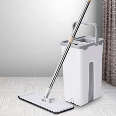 China 2021 Sustainable Professional Floor Cleaning Plastic Mop Bucket Microfiber Clean Mop for sale