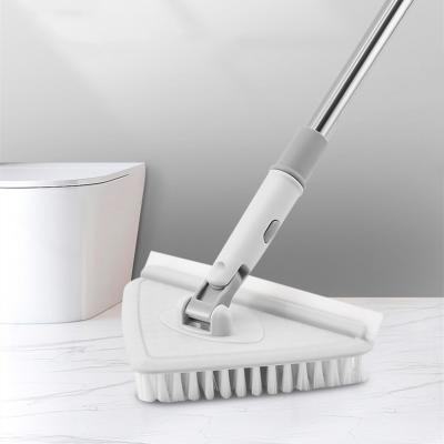 China Viable manufacturers direct triangle brooms use triangle telescopic corner handle cleaning cleaning broom for sale