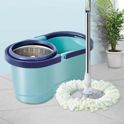 China 360 Degree Rotation Magic Mop Floor Cleaning Mop and Bucket Viable Professional Cleaning Set for sale