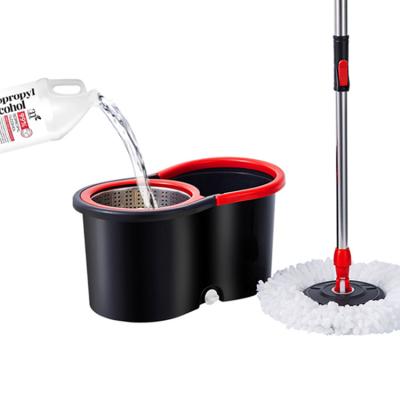 China Sustainable Color Ss Luxury Plastic Dry Squeeze Flat Grip Bucket Wringer Clip Mop & Bucket Floor Set Microfiber Design Refill Microfiber for sale