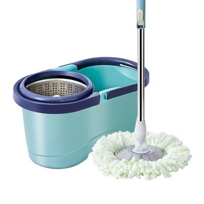 China Viable Wholesale Guangdong Round Microfiber Shanghai Cordless Mop Stick Replacement Magic Bucket Spin Floor for sale