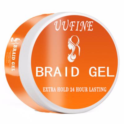 China UUFINE Organic Factory No Residue Strong Hold and Twist Gel Hold Gel Braid Site Extra Private Label Braiding for sale