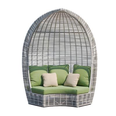 China New design hotel pool modern synthetic rattan woven outdoor daybed living room sofa for sale