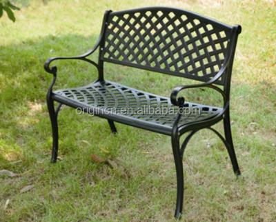 China Modern retro style normal leisure cast aluminum outdoor furniture alibaba outdoor metal garden bench for sale