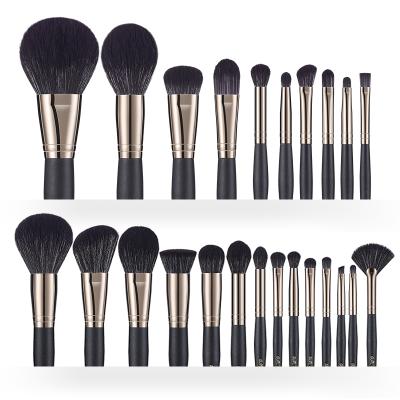 China Angular Blush XINYAN Super Quality 24pcs Professional Black Nylon Hair Makeup Set Brushes Drop Shipping for sale