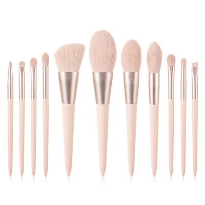 China XINYAN 2020 new high quality makeup 11pcs nude pink nylon brush factory beauty care makeup for sale