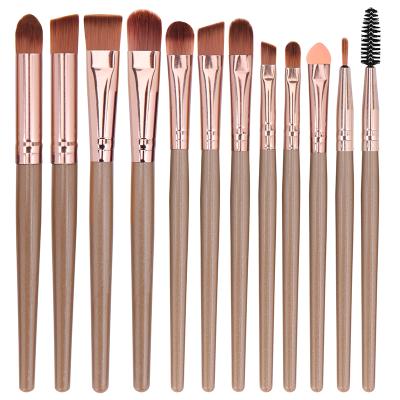 China Angular blush XINYAN New 12pcs custom logo eyeshadow brushes makeup brush set ojos brush setbrochas for sale