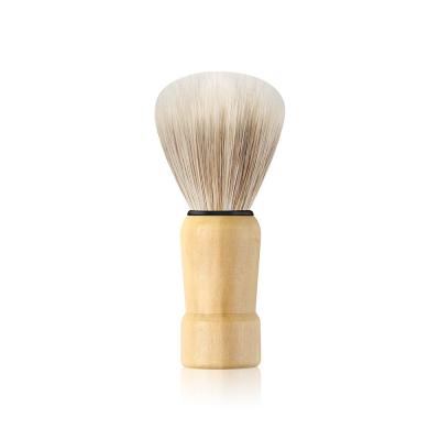 China XINYAN Cheap Bamboo Shaving Brush Short Handle Makeup Brush Beard Beauty Tools Harsh Shaving Brushes For Men Sweep Pig Hair for sale