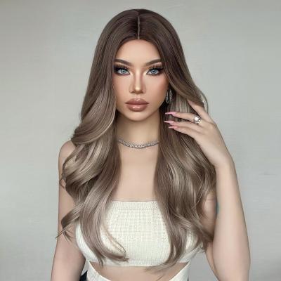 China Body Wave XZL BEAUTY Wig 28inches Long Wave Natural Wavy Blonde Synthetic Hair Wigs for sale