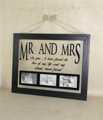 China Factory wholesale unique 6x4 fashion porcelain opening wedding love photo frame, our beautiful design wedding wall collage for sale