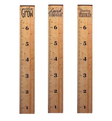 China Natural growth chart rulers, homemade giant measuring rulers, nursery decor for sale