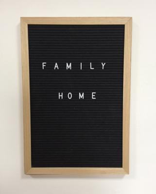 China The Other Black Felt - Retro Oak View Letter Board with 145 White Interchangeable Letters for sale