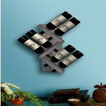 China Sustainable Wooden Rustic Wine Rack Angled Wine Rack, Wine Storage for sale