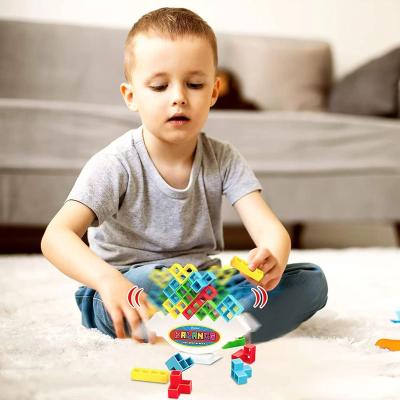 China Plastic Kids Tower Balancing Blocks Crazy Game Stacking Toys Balance Natural Tower Baby Toys Balancing Stacking Game for sale