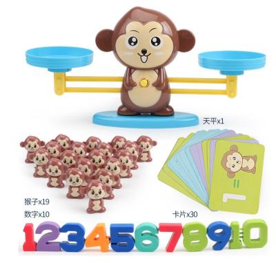 China Smart Brown Monkey Balance Game Math Cool Digital Counting Educational Toys For Kid Free for sale