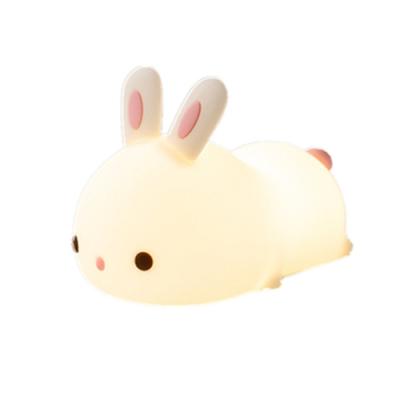 China Van LEIDEN Mooie Bunny Silicone Night Light For Creatieve de Verjaardagsgift Siliconepapa rabbit Te koop