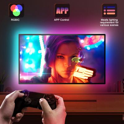 Κίνα HDMI Sync TV LED Backlights Φώτα TV Strip με HDMI 2.0 Sync Box Sync με τηλεόραση και μουσική 4K HDR υποστήριξη HDMI Strip προς πώληση