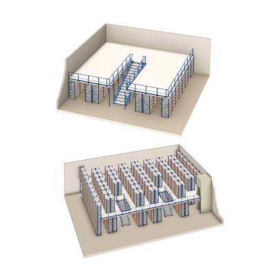 China Safe Heavy Duty Warehouse Storage Multi Tier Mezzanine Racking for sale