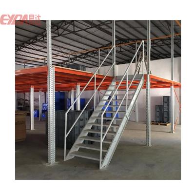 China Corrosion Protection Warehouse Storage Space Utilization Heavy Duty Multi Layer Steel Structure Deck Floor High for sale