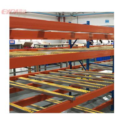 China Safe Light Duty Movable Gravity Flow Roller Racking System for sale