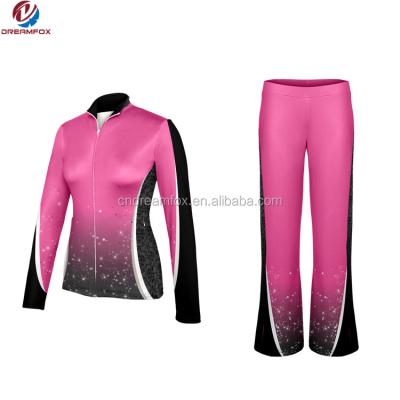 China Latest Antibacterial Design & Various Jogging Styles Suits Wholesale Polyester / Cotton Fabric Warm Up Cheerleading Tracksuit for sale