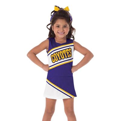 China New Quick Dry Sublimation Custom Uniforms Kids Cheer Dance Cheerleading Wear for sale