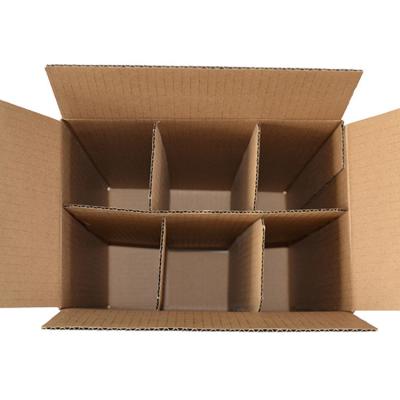 China Recyclable Custom Wine or Champagne Carrier 12 Bottles Corrugated Cardboard Beer Wine Box for sale