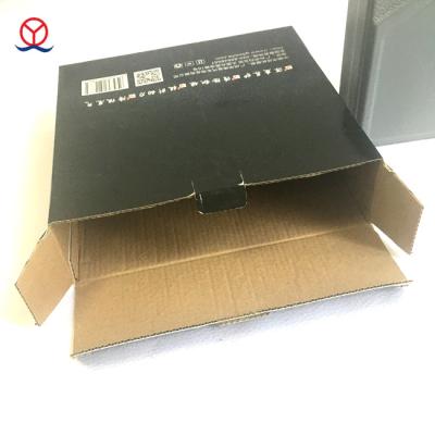 China Recycled Materials Logo Printing Folding Flat Corrugated Custom Packaging Shipping Box for sale