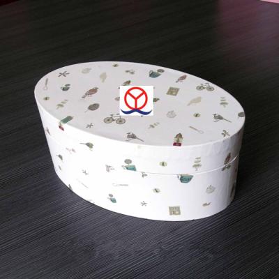 China Recycled Paperboard Printing Materials Color Cardboard Air Freshener Craft Telescope Single Core Flat Edge Shaped Oval Paper Tube for sale