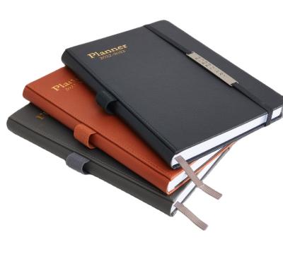 China English PU Leather 2022 Free Sample Hardcover Book Full 18 Month Plan Notebook Notebook Notebook Today for sale