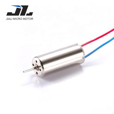 China JL-0716 mini shaft diameter 0.8MM diameter 7mm length 16mm high speed coreless DC motor totally enclosed for model aircraft UAV DIY fan for sale