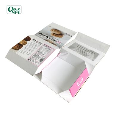 China High Quality Recycled Paperboard Materials Foldable Packaging Paper Foldable Boxes For Cookies for sale