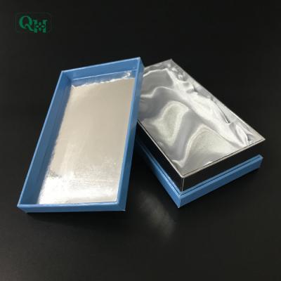 China Recycled Materials Cell Phone Cases Custom Paper Gift Packaging Boxes With Satin for sale