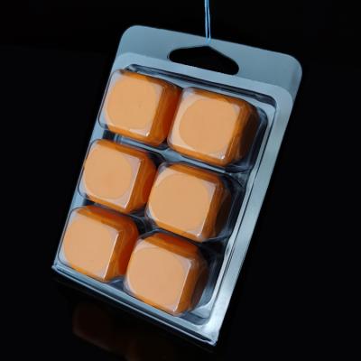 China Recycled Materials Customized Plastic Wax Melts Clamshell Packaging For Scented Candle No Mold Charge for sale