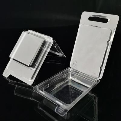 China Recycled materials China clear clamshell empty transparent plastic boxes blister pack for wholesale in stock for sale