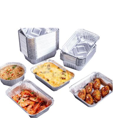 China 211 750 ml Aluminiumfolie Tiffin Box 210*140*48mm Für Grill zu verkaufen