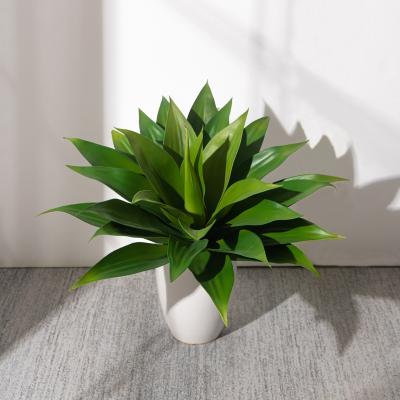 China Realistic Art Decor Luxury Artificial Green Agave Plants Faux Plants for Function Housing Decor for sale