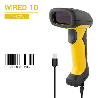 China RD-1208 USB Laser Barcode Handheld Scanner A4 IP67 Proof 32 Bit 1D High Quality Industrial Waterproof Code Handheld Scanner for sale