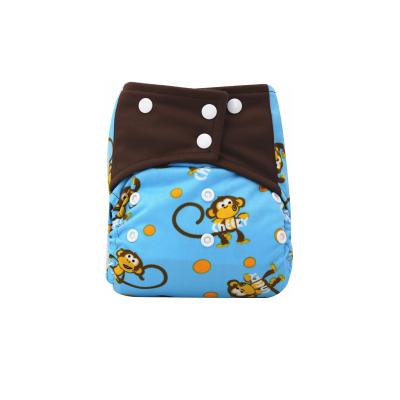 China Soft Cloth Diaper Cover Baby Magic Breathable Nappies Washable And Adjustable Printed Reusable Baby Diaper Eco-friendly for sale