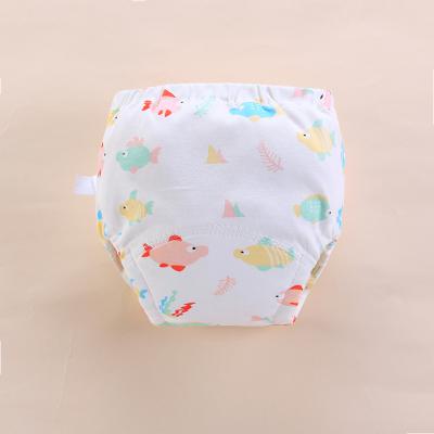 China Cartoon Baby Cloth Diaper Pocket Printed Washable Baby Training Pants for sale