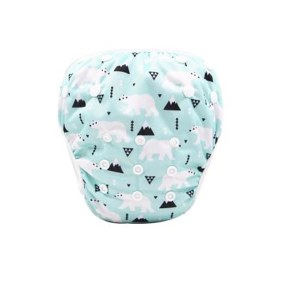 China Adjustable Swim Diaper Printed Reusable Swim Diapers for sale