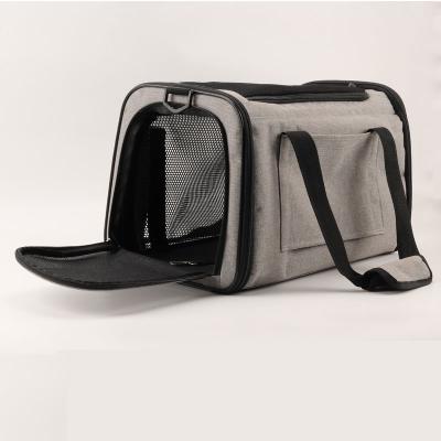 China Breathable Pet Stored Bag Out Foldable Portable Dog Carrier Bag Travel Bag For Dogs for sale