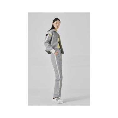 China Breathable White And Gray Long Pants For Ladies Autumn For Office Ladies Pants Women for sale