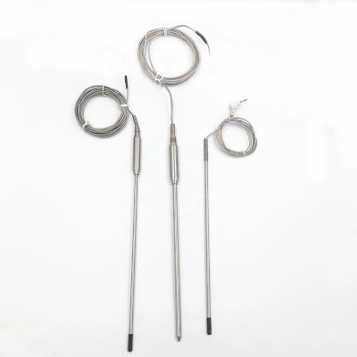 China Long Wide Range Probe PT100 Electronic Component Temperature Sensor With Spring for sale