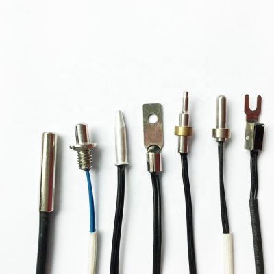 China Temperature sensor silicon cable 10k 50k 100k thermistor ntc temperature sensor for sale