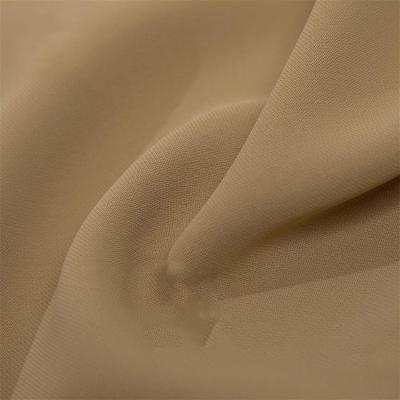 China Wholesale Anti Pill Woven Satin Material 100% Polyester Double Dull Gauze Chiffon Fabric For Dress for sale